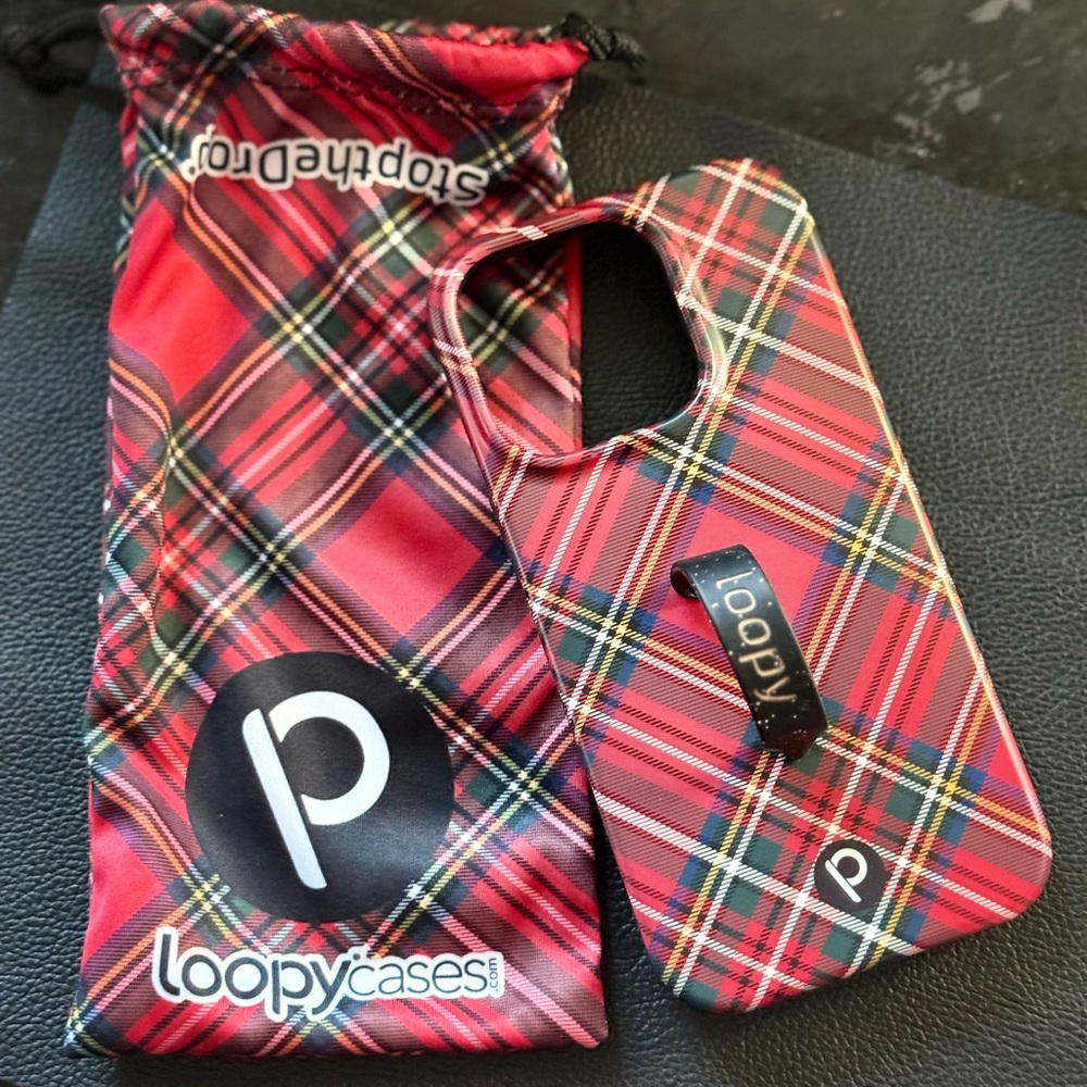 Loopy Case Red Plaid Phone Case